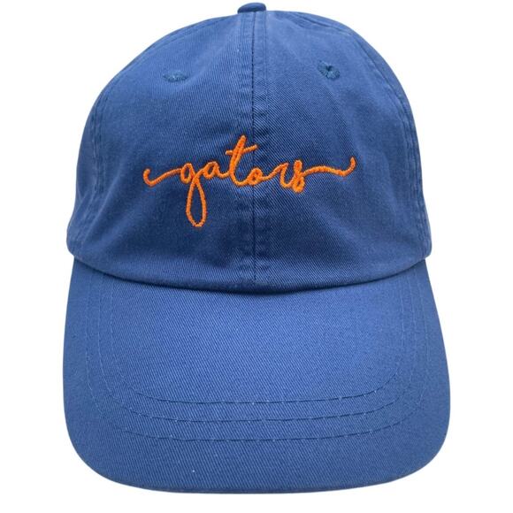 Florida Gators Embroiled Script Hat Blue Orange Adams Cool Crowns Adjustable - Picture 1 of 12